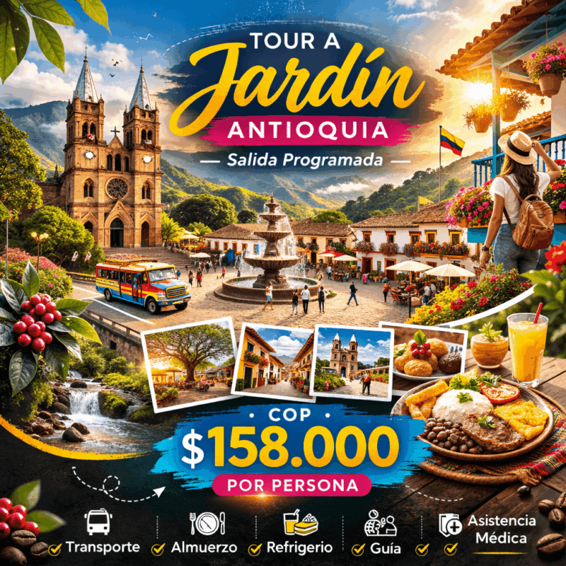 Tour a Jardín Antioquia